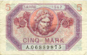 5 Mark Sarre type 1947