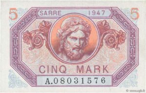 5 Mark Sarre type 1947