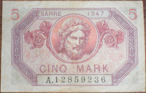 5 Mark Sarre type 1947