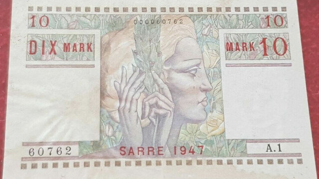 10 Mark Sarre type 1947