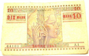 10 Mark Sarre type 1947