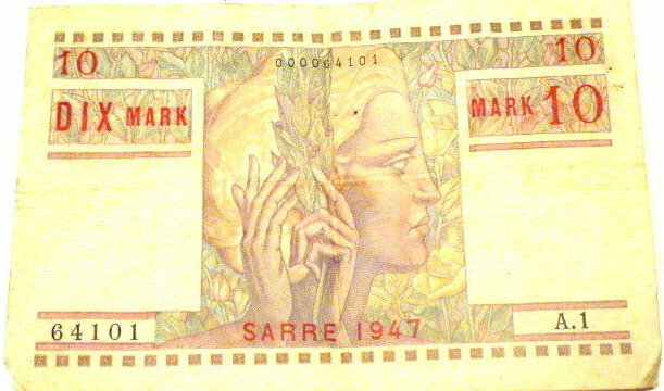 10 Mark Sarre type 1947