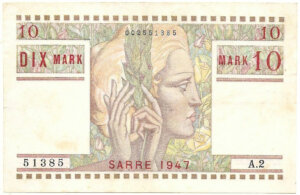 10 Mark Sarre type 1947