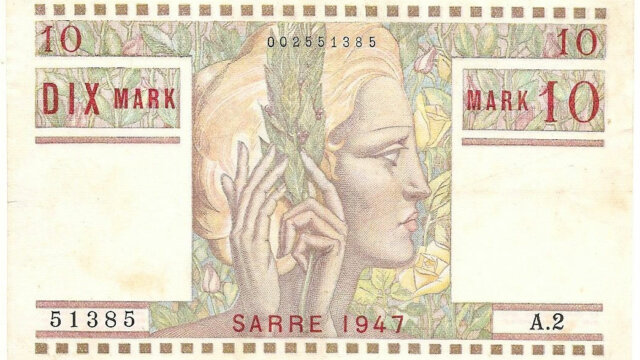 10 Mark Sarre type 1947