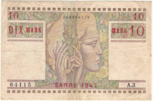 10 Mark Sarre type 1947