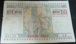 10 Mark Sarre type 1947