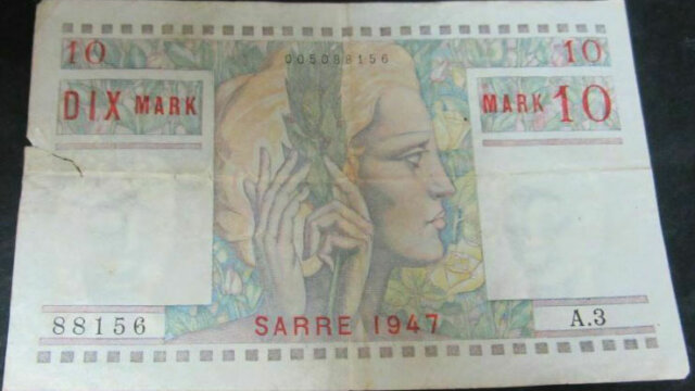 10 Mark Sarre type 1947