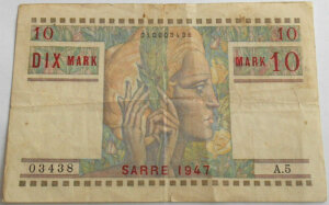 10 Mark Sarre type 1947