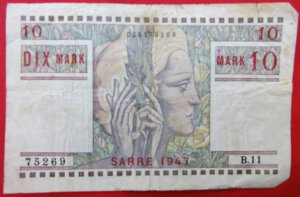 10 Mark Sarre type 1947