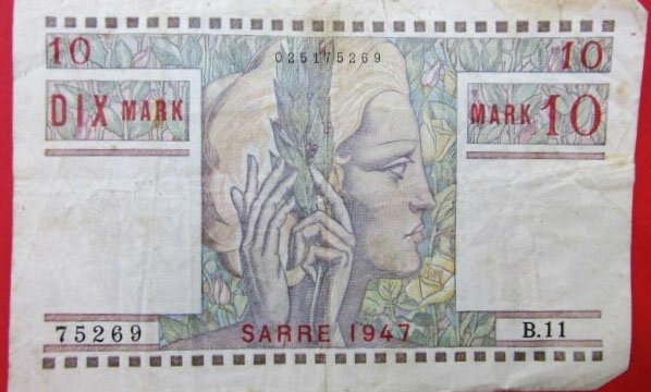 10 Mark Sarre type 1947