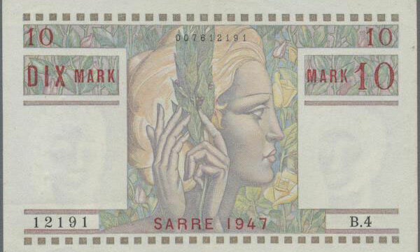 10 Mark Sarre type 1947