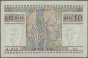 10 Mark Sarre type 1947