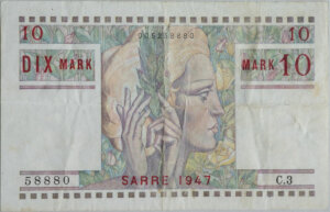 10 Mark Sarre type 1947