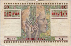 10 Mark Sarre type 1947