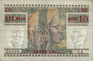 10 Mark Sarre type 1947