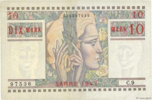 10 Mark Sarre type 1947