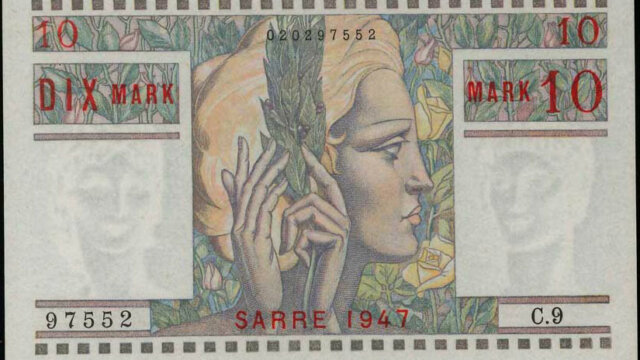 10 Mark Sarre type 1947