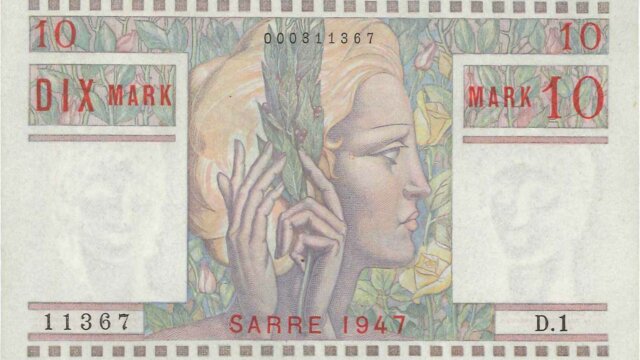 10 Mark Sarre type 1947