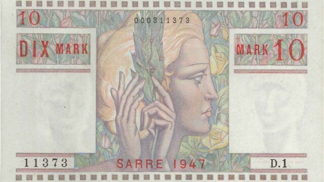 10 Mark Sarre type 1947