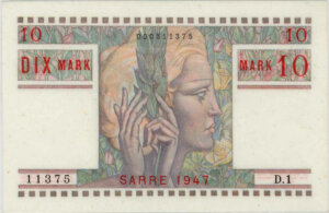 10 Mark Sarre type 1947