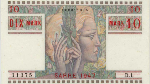 10 Mark Sarre type 1947