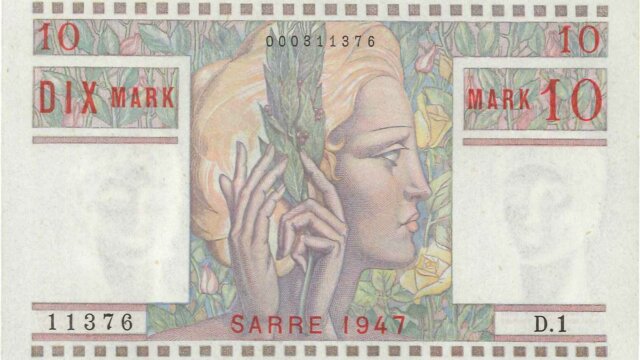 10 Mark Sarre type 1947