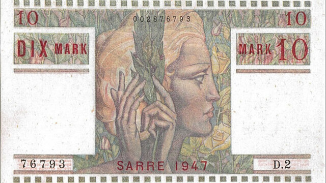 10 Mark Sarre type 1947