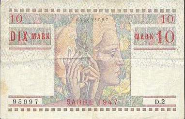 10 Mark Sarre type 1947