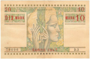 10 Mark Sarre type 1947