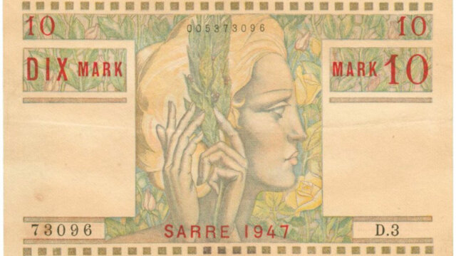 10 Mark Sarre type 1947