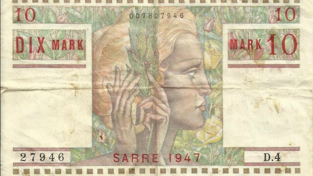 10 Mark Sarre type 1947