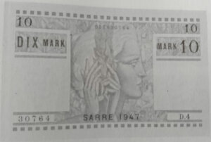 10 Mark Sarre type 1947