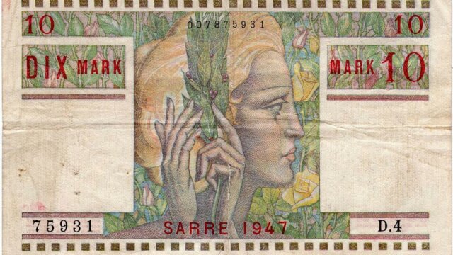 10 Mark Sarre type 1947