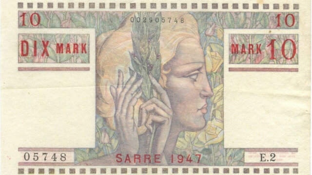 10 Mark Sarre type 1947