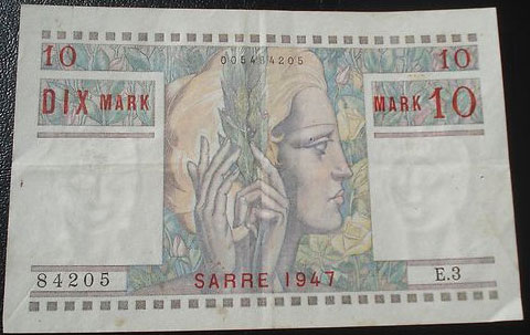 10 Mark Sarre type 1947