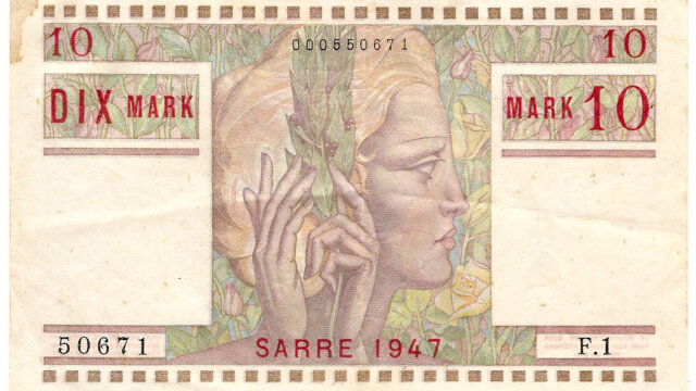 10 Mark Sarre type 1947