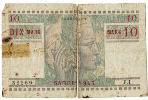 10 Mark Sarre type 1947