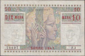 10 Mark Sarre type 1947