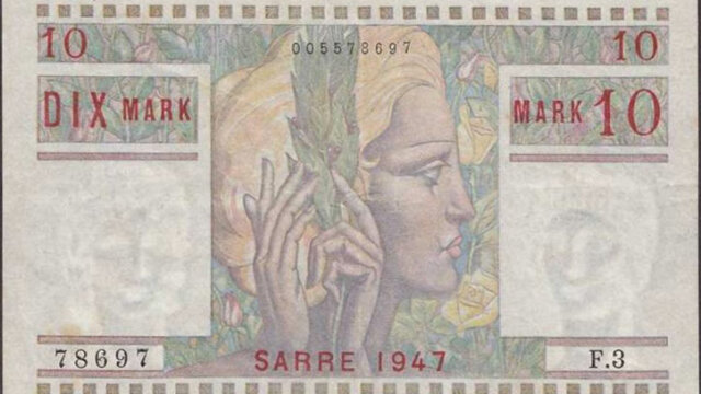 10 Mark Sarre type 1947