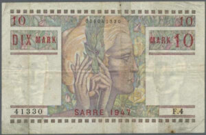 10 Mark Sarre type 1947