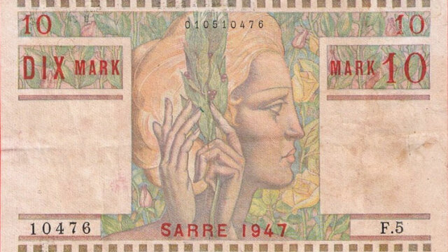 10 Mark Sarre type 1947