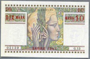 10 Mark Sarre type 1947