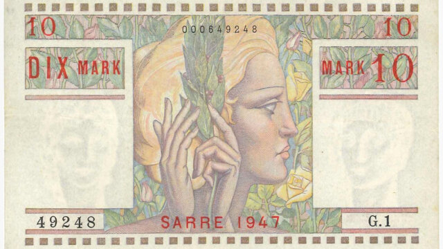 10 Mark Sarre type 1947