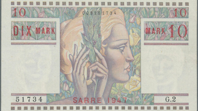 10 Mark Sarre type 1947