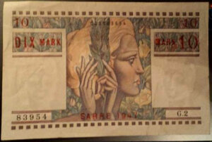 10 Mark Sarre type 1947