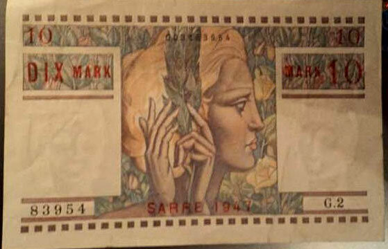 10 Mark Sarre type 1947