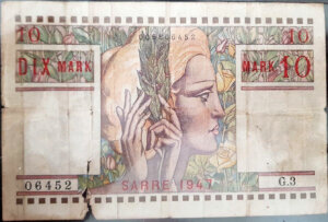 10 Mark Sarre type 1947