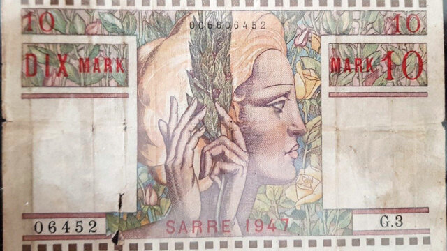 10 Mark Sarre type 1947