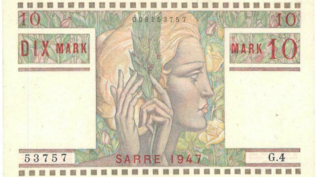 10 Mark Sarre type 1947