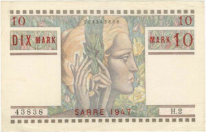 10 Mark Sarre type 1947